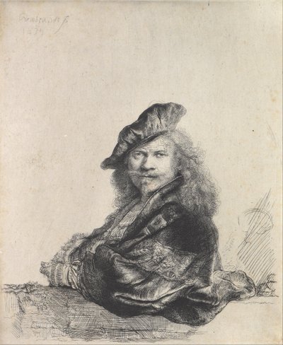 Zelfportret door Rembrandt van Rijn